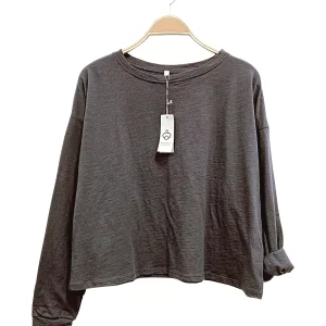 Cotton Slub Long Sleeve Grey