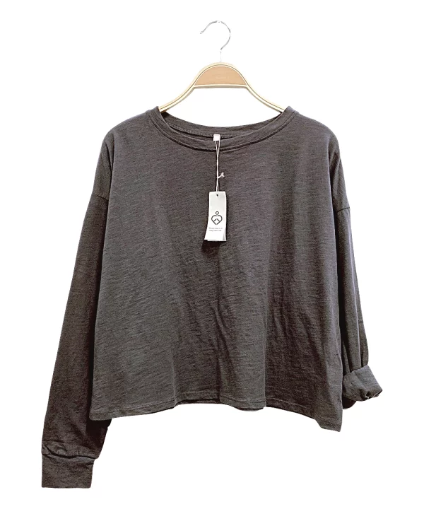 Cotton Slub Long Sleeve Grey