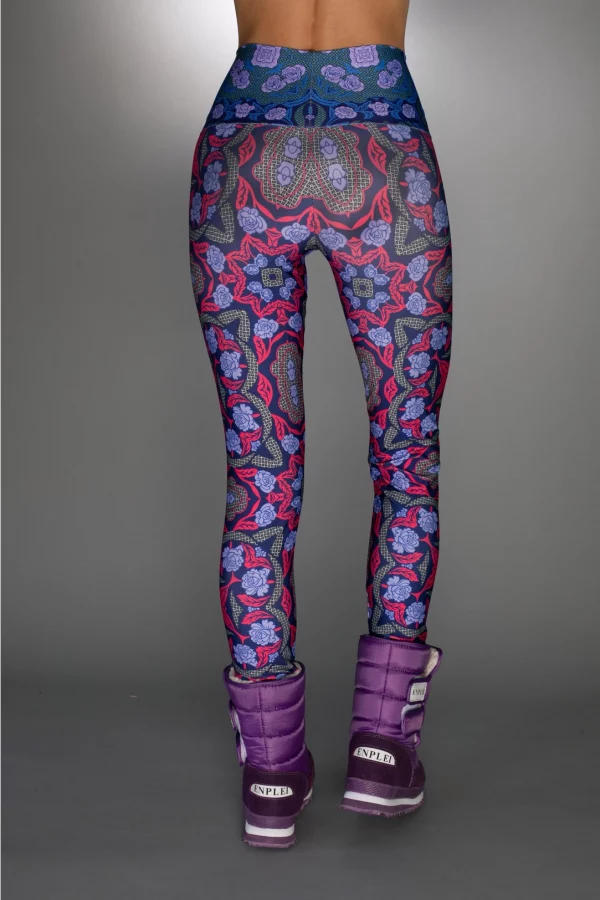 Leggings Electric Purple Scarlet Red 4